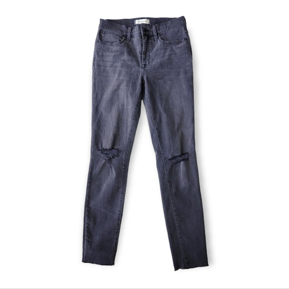 Madewell 9'' Mid-Rise Skinny Jeans in Black Sea 28